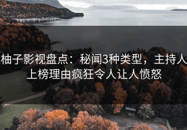 柚子影视盘点：秘闻3种类型，主持人上榜理由疯狂令人让人愤怒